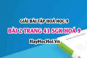 Giải bài 2 trang 41 SGK Hoá 9: Mối quan hệ giữa các hợp chất vô cơ